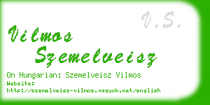 vilmos szemelveisz business card